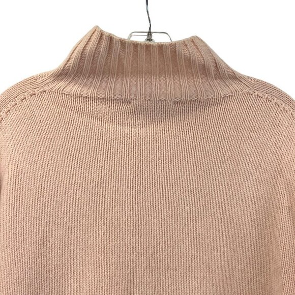 Knititude Women’s Long Sleeve Mock Neck Pink Sweater Wool Cashmere Blend XS - Picture 6 of 9